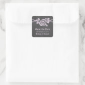 Lilac Rose Krijtbord Save the Date Stickers (Tas)