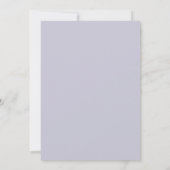 Lilac Schilderachtige Romantische Bruiloft Kaart (Achterkant)