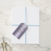 Lilac Shimmer Flutter Vlinder Sweet 16 Feest Cadeaulabel (Met Touw)