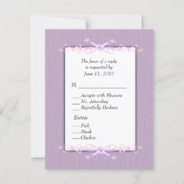 Lilac Simplicity RSVP met entree Kaartje