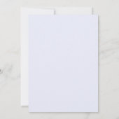 Lilac Soft Blush Krans Bruiloft Kaart (Achterkant)