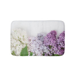 Lilac Spring Bath Mat | Floral Memory Foam Rug