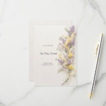 Lilac Spring Garden RSVP Kaart