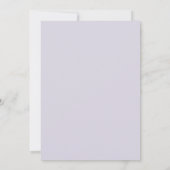 Lilac Stralende Roze Bruiloft Kaart (Achterkant)