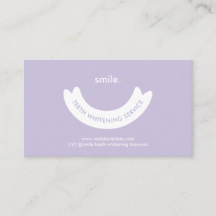 Lilac Tandenbleekservice Minimale Mondverzorging Visitekaartje