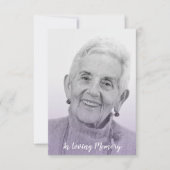 Lilac Trendy Transparency Effect Funeral Dear Ones (Voorkant)