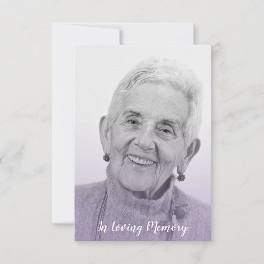 Lilac Trendy Transparency Effect Funeral Dear Ones (Voorkant)