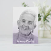 Lilac Trendy Transparency Effect Funeral Dear Ones (Staand voorkant)