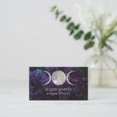 Lilac & Triple Moon business card Visitekaartje (Staand voorkant)