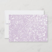 Lilac turquoise paarse marmer glitters Bedankt (Achterkant)