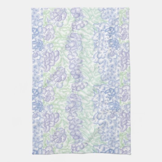 Lilac Watercolor Design Theedoek (Verticaal)
