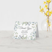 Lilac Watercolour Bloemen Bruiloft Bedankkaart Kaart (Gele Bloem)