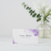 Lilac Waterverf Visitekaartje (Staand voorkant)