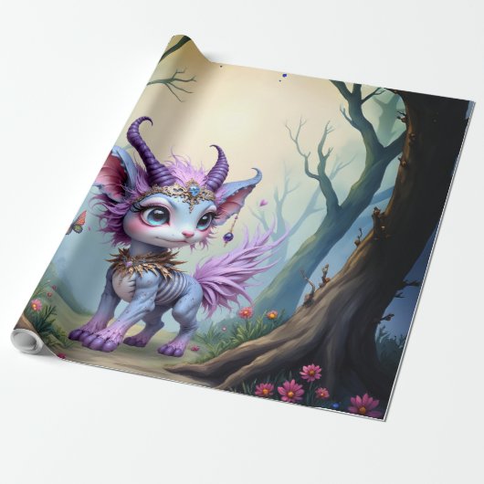 Lilac Whisper – Betoverde Boswachter. Cadeaupapier (Uitgerold)