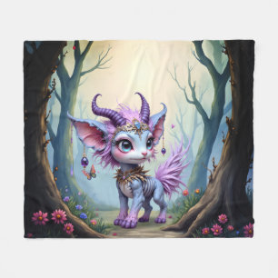 Lilac Whisper – Betoverde Boswachter.  Fleece Deken
