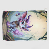 Lilac Whisper – Betoverde Boswachter. Golfhanddoek (Horizontaal)