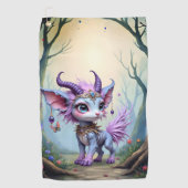 Lilac Whisper – Betoverde Boswachter. Golfhanddoek (Voorkant)