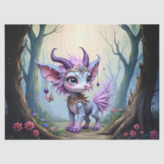 Lilac Whisper – Betoverde Boswachter. Tissuepapier (Voorkant)