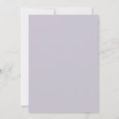 Lilac White Roze Trouw Kaart (Achterkant)