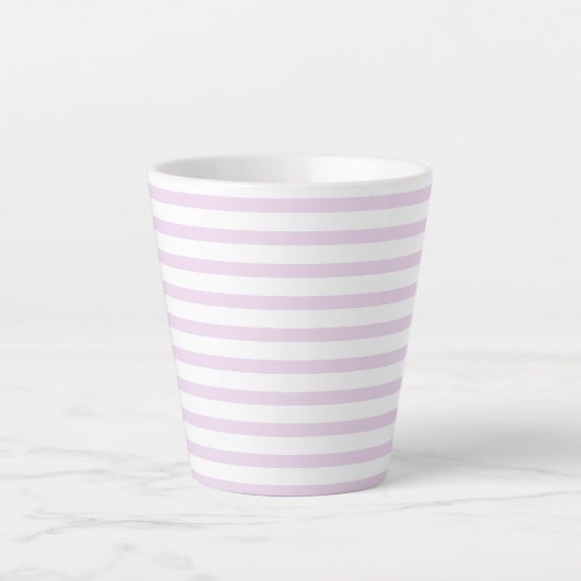 lilac-white –zweifarbig two-tone pastel latte mok (Voorkant)