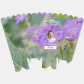 Lilac Wildflower Custom Photo Kid's Happy Birthday Bedankdoosjes (Ongevouwen)