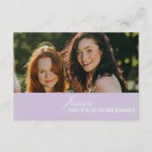 Lilac Will You Be My Bridesmaid Proposal Card Kaart (Voorkant)