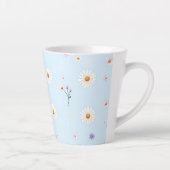 Lilacbloemetjes Latte Mok (Rechts)