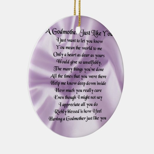    LilacGodmoeder Poem Keramisch Ornament (Rechts)