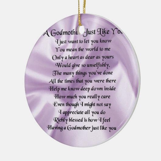    LilacGodmoeder Poem Keramisch Ornament (Links)