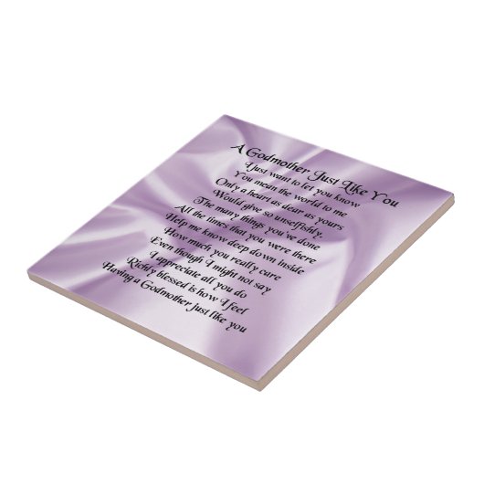    LilacGodmoeder Poem Tegeltje (Zijkant)