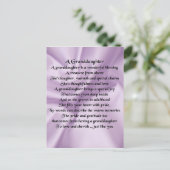 lilacGranddochter Poem Briefkaart (Staand voorkant)