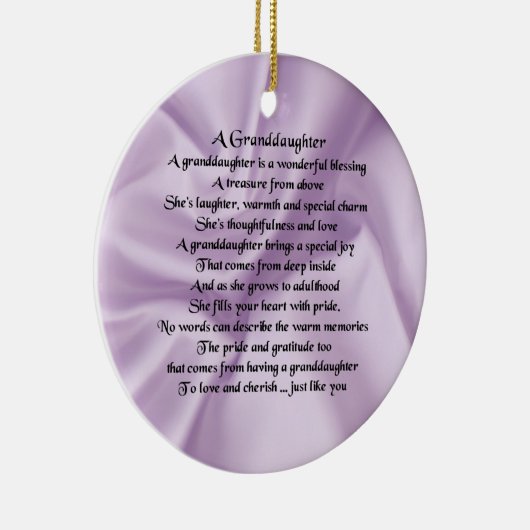lilacGranddochter Poem Keramisch Ornament (Rechts)