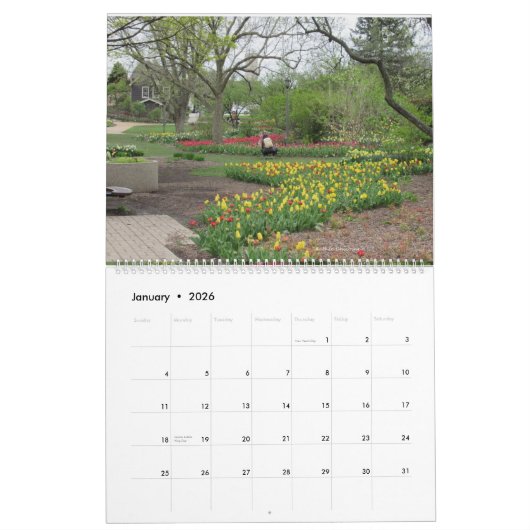 Lilacia Park 2025 Kalender (Jan 2026)
