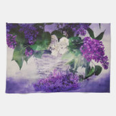 Lilacs and Basket Theedoek (Horizontaal)