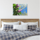 Lilacs and Cherry Blossom - Martha's Vineyard Canvas Afdruk (Insitu (Slaapkamer))