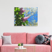 Lilacs and Cherry Blossom - Martha's Vineyard Canvas Afdruk (Insitu (Woonkamer))