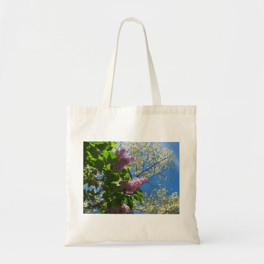 Lilacs and Cherry Blossom - Martha's Vineyard Tote Bag (Voorkant)