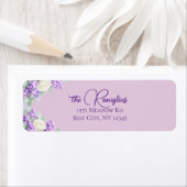 Lilacs and Lavender Return Address Label (Insitu)