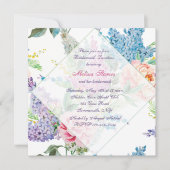 Lilacs and Peonies Invitation Kaart (Voorkant)