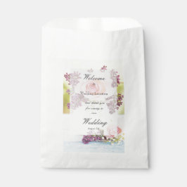 Lilacs and Rozen Vintage Wedding editable Bedankzakje
