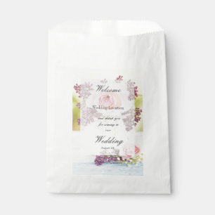 Lilacs and Rozen Vintage Wedding editable Bedankzakje