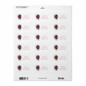 Lilacs Botanical Return Address Etiket (Full Sheet)