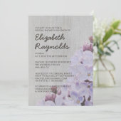 Lilacs Bridal Shower Invitaties Kaart (Staand voorkant)