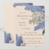  Lilacs Bridal Shower Kaart (Voorkant / Achterkant)