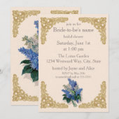 Lilacs Bridal Shower Kaart (Voorkant / Achterkant)