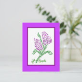 Lilacs Briefkaart (Staand voorkant)