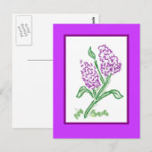 Lilacs Briefkaart (Voorkant / Achterkant)