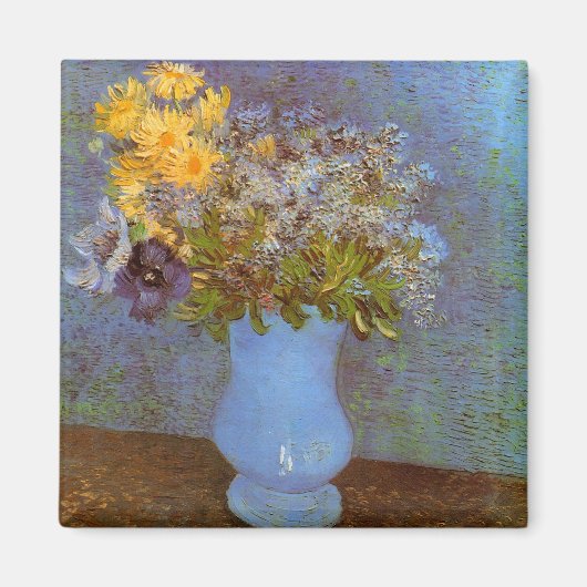 Lilacs Daisies & Anemones Van Gogh Fine Art Magneet (Voorkant)