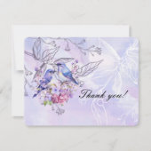 Lilacs en Bluebirds Bedankkaart (Voorkant)