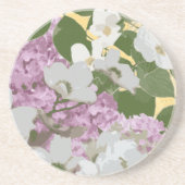 Lilacs en Dogwood Zandsteen Onderzetter (Voorkant)